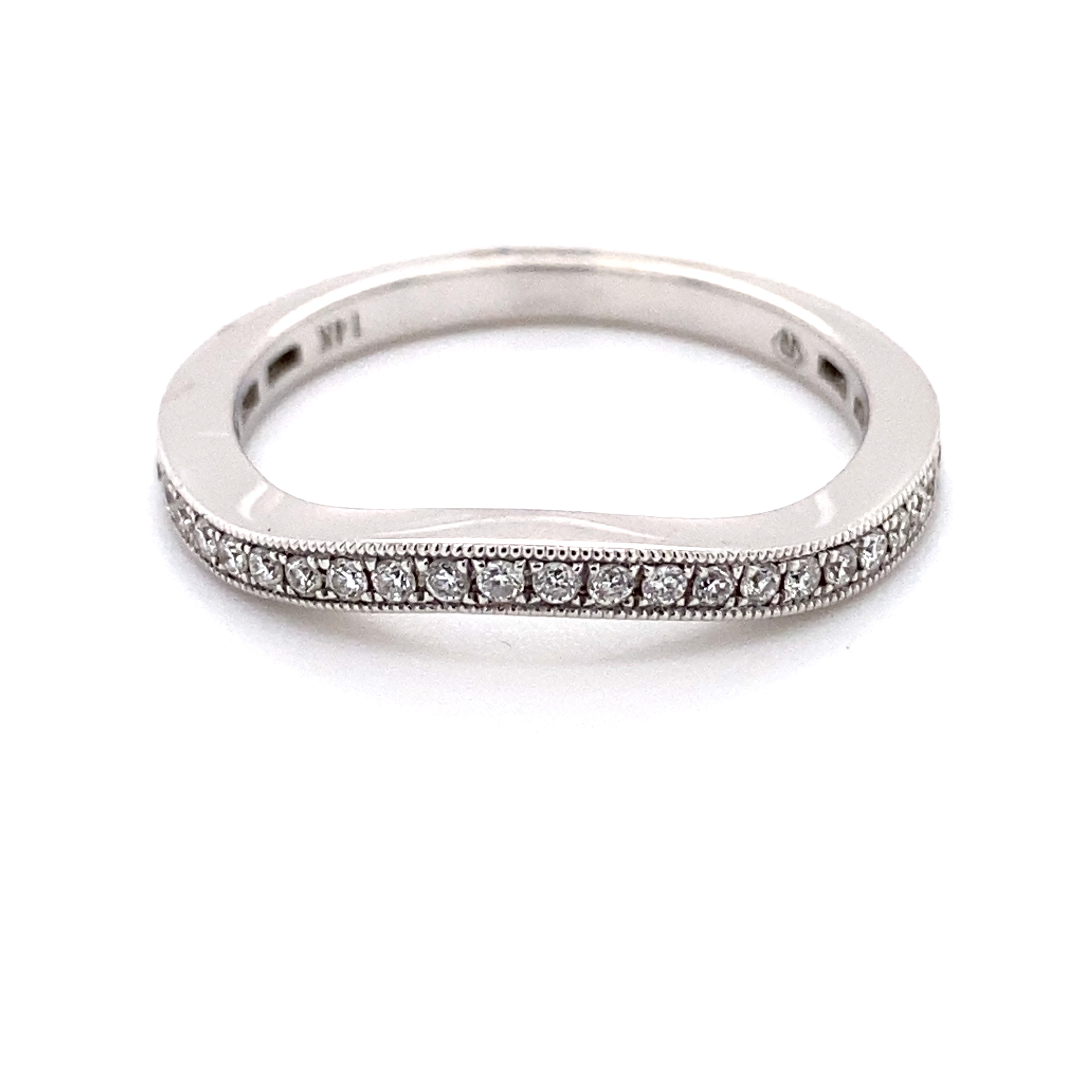 Beautiful Contour Diamond Wedding Band 110-268
