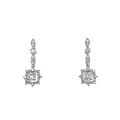 Stunning White Gold Diamond Earrings 150-980