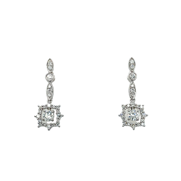 Stunning White Gold Diamond Earrings 150-980