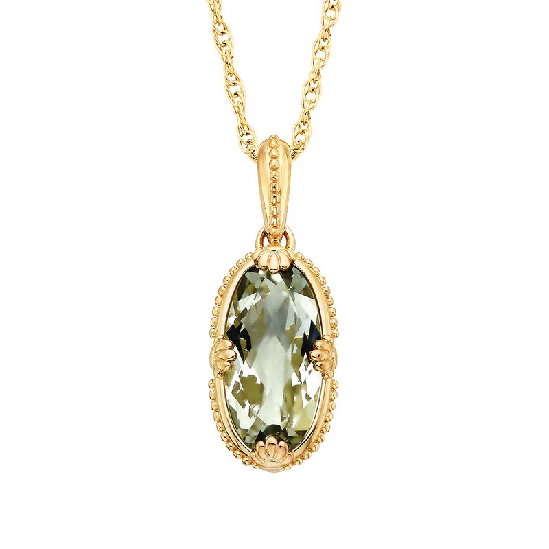 Green Amethyst Vermeil Pendant 235-70