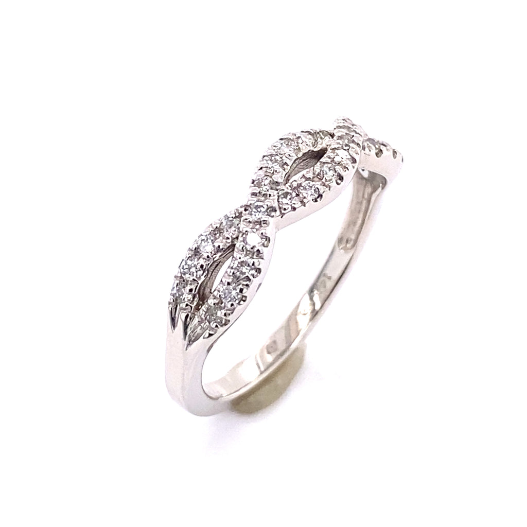 Gypsy 14k White Gold Diamond Anniversary Band 120-424