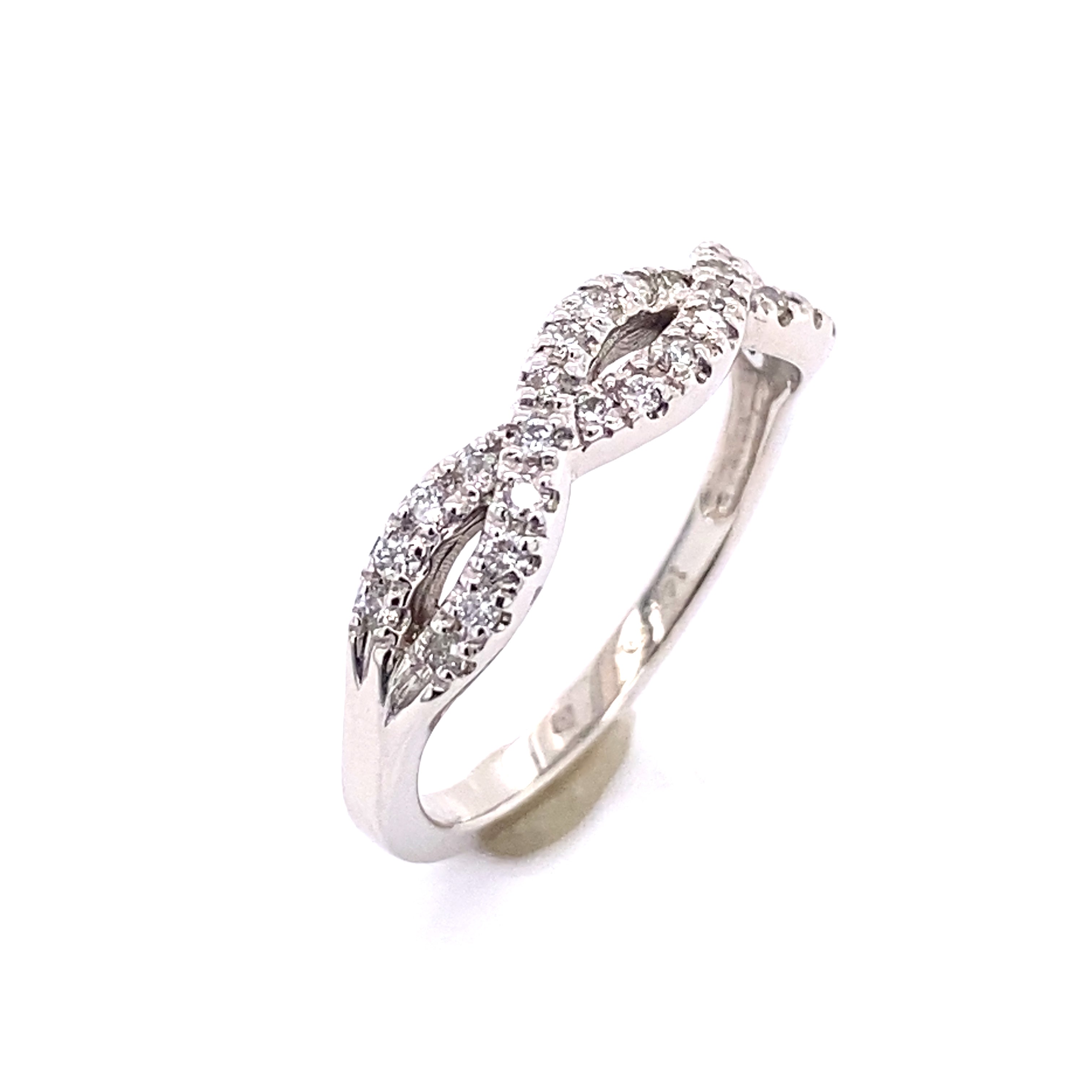 Gypsy 14k White Gold Diamond Anniversary Band 120-424