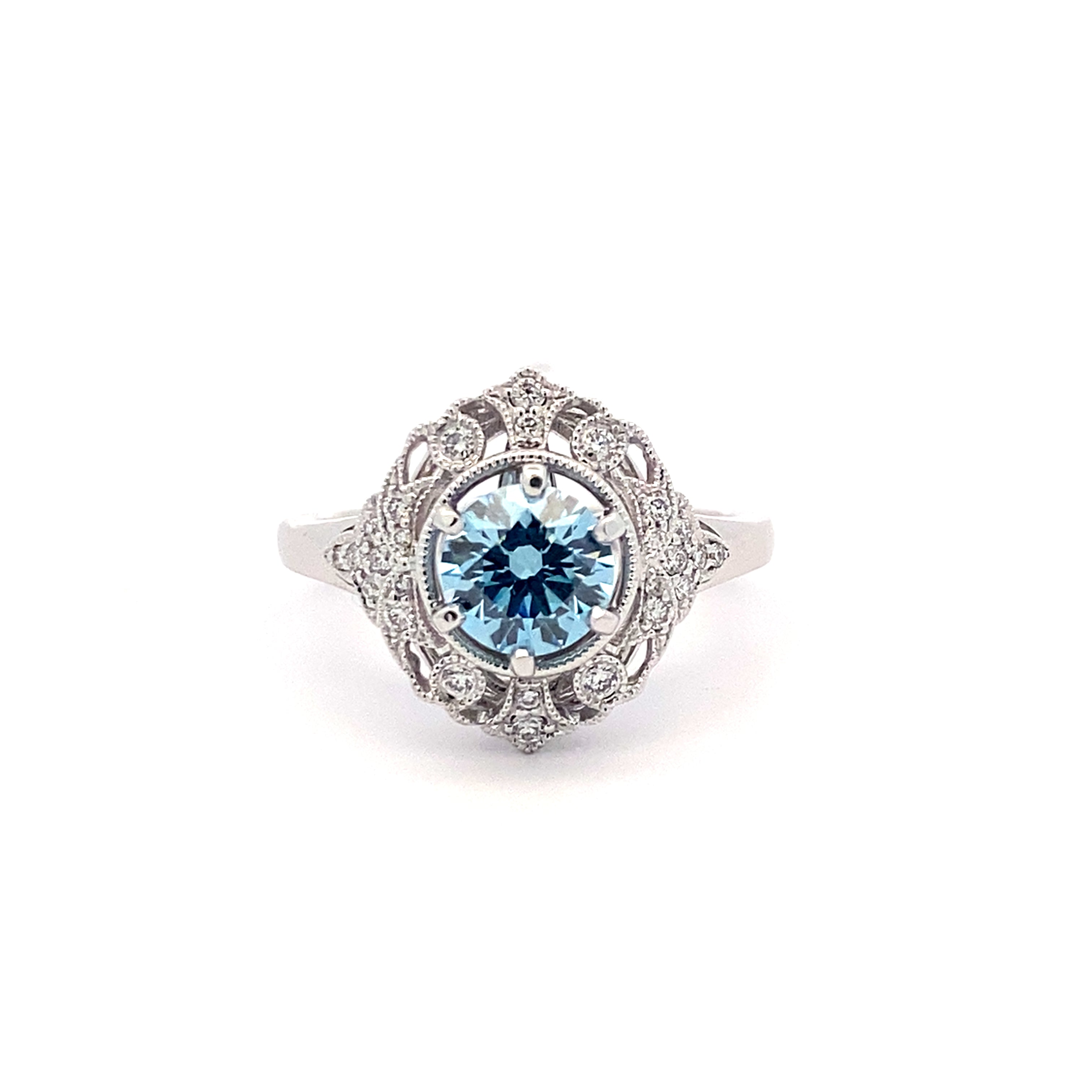 Stunning LG Blue Diamond Ring 130-817
