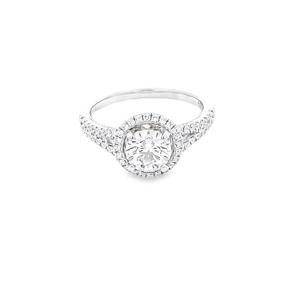 Beautiful Diamond Halo Engagement Ring 100-770