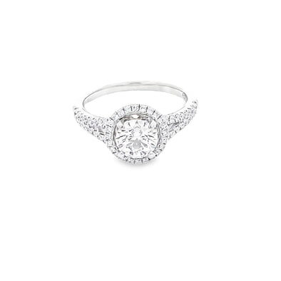 Beautiful Diamond Halo Engagement Ring 100-770