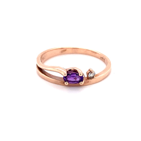 Beautiful Amethyst Birthstone Ring 200-1194