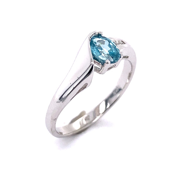 Vibrant Blue Zircon Ring 200-1198