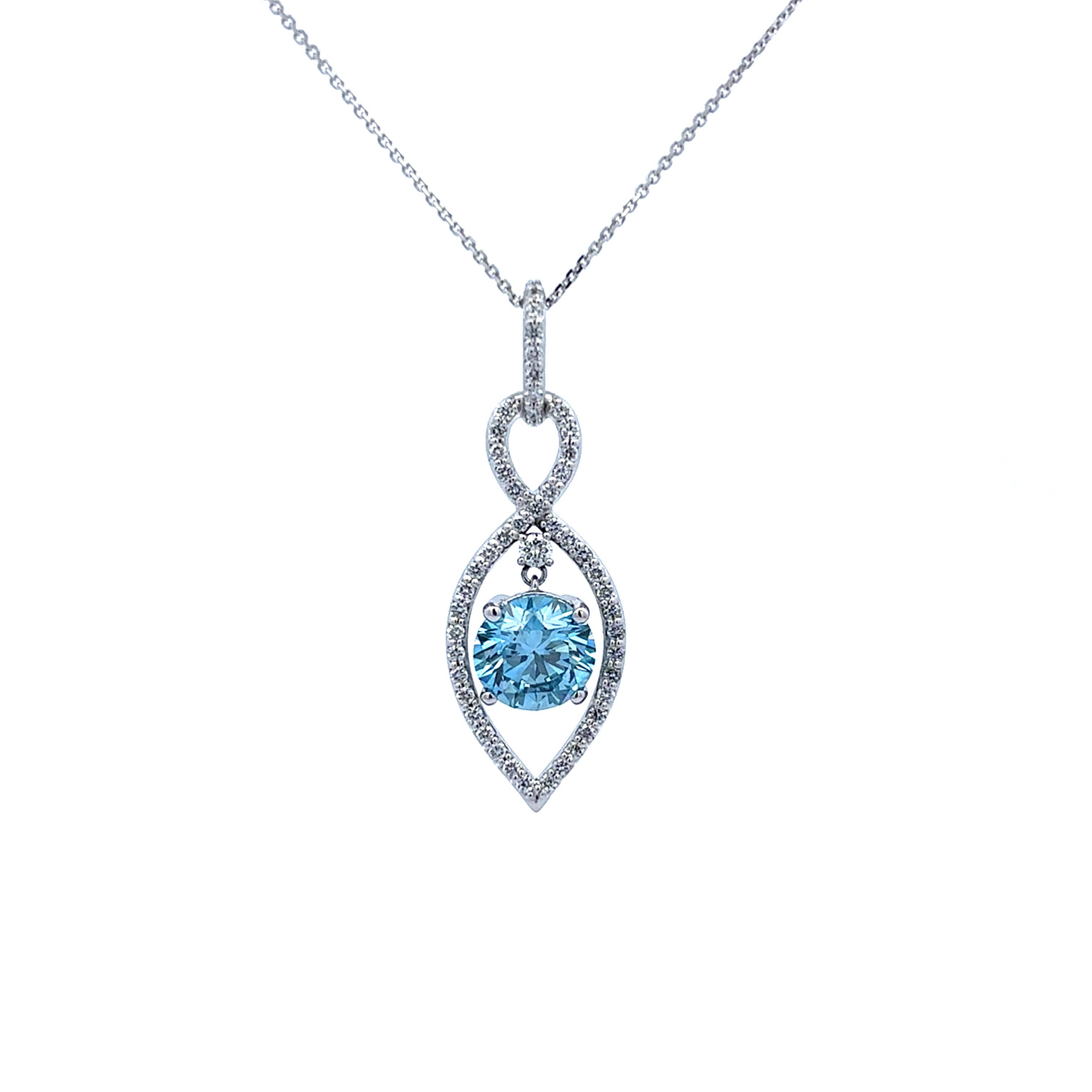 LG Blue Diamond Infinity Pendant