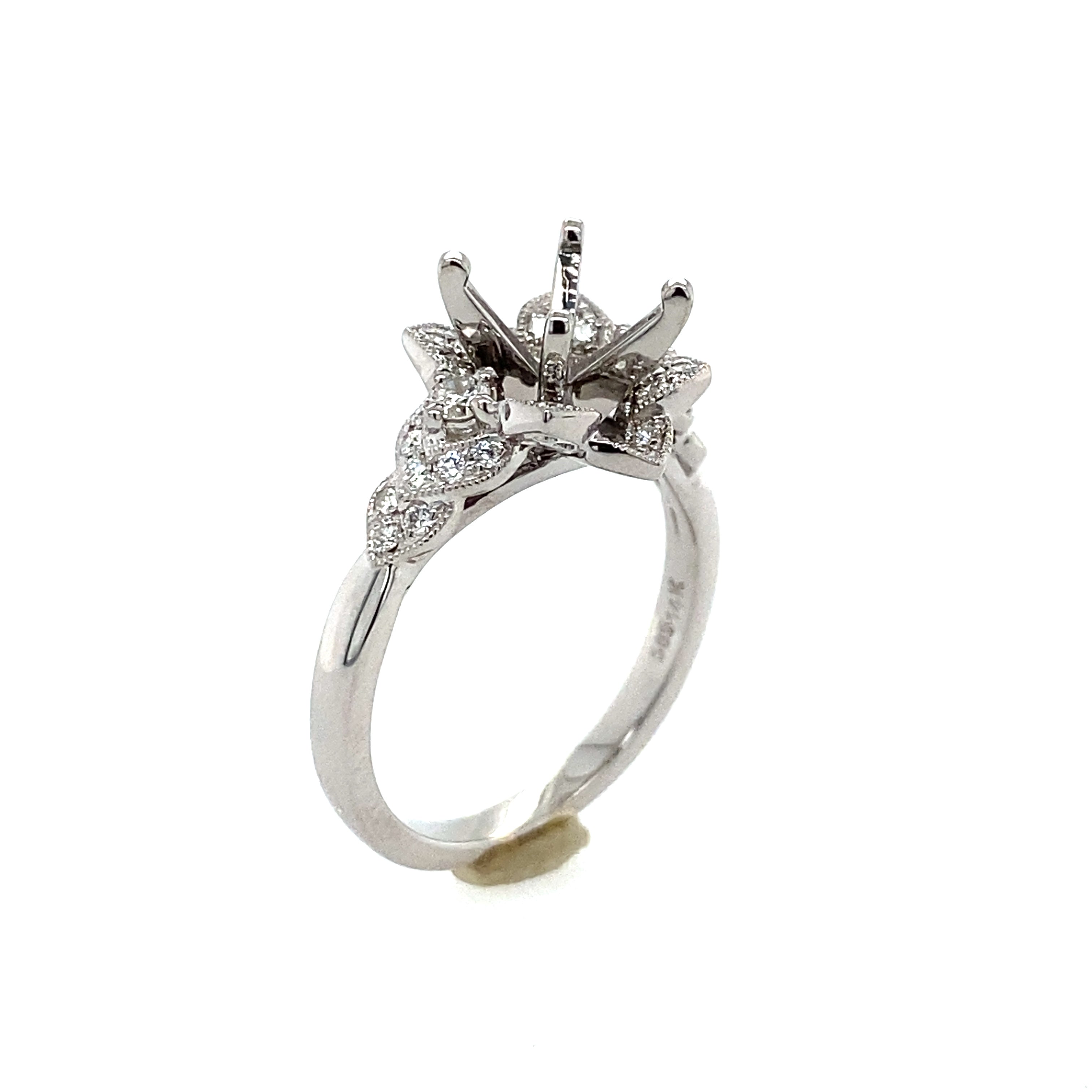 Stunning (LG) Diamond Floral Engagement Ring 100-761