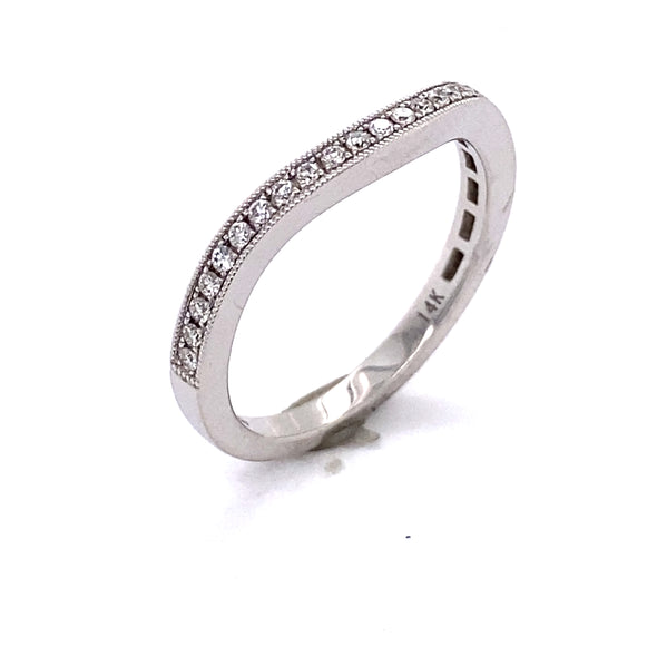 Beautiful Contour Diamond Wedding Band 110-268