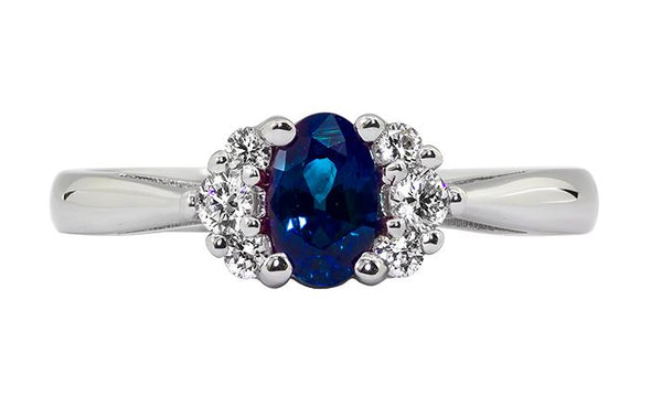 Elegant Diamond & Sapphire Ring 200-1279