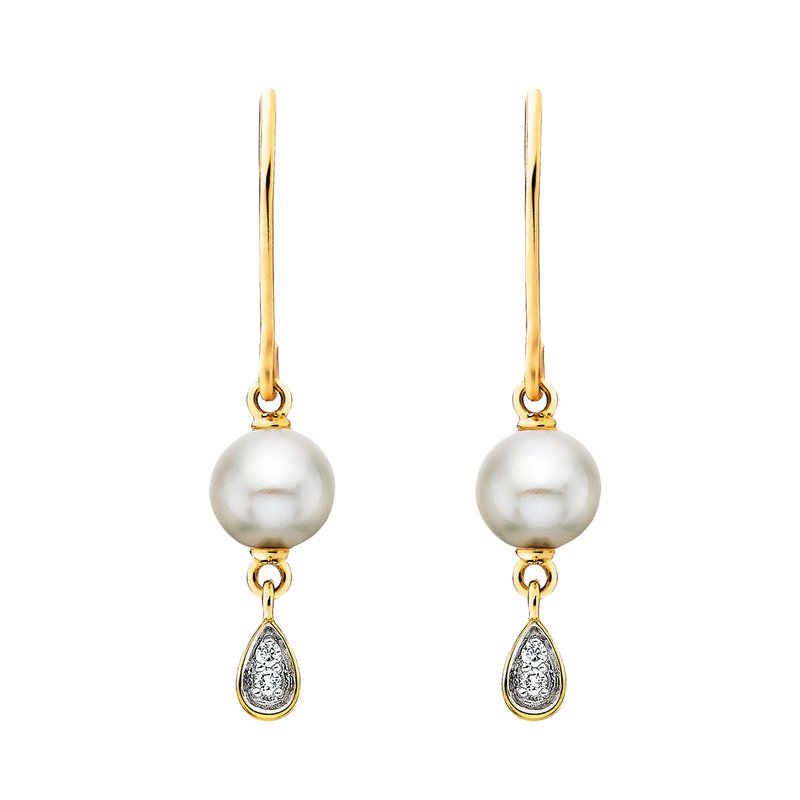 Pearl Teardrop Earrings .310-137