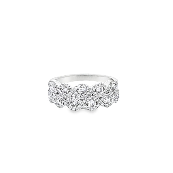 Stunning 18K White Gold Diamond Ring 130-807