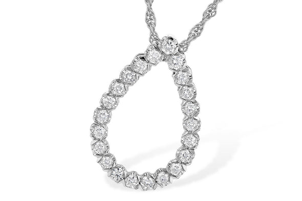 Stunning Diamond Teardrop Necklace 160-1200