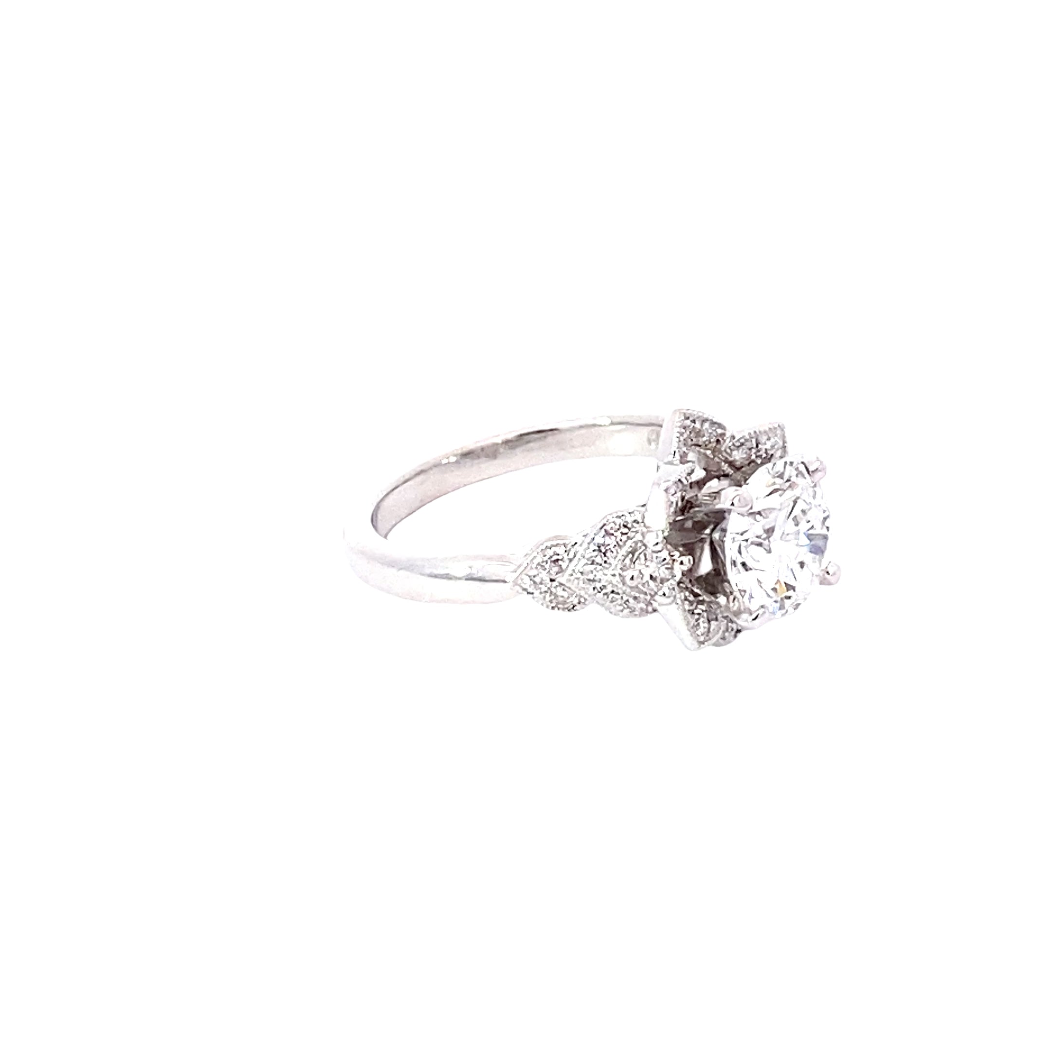 Stunning (LG) Diamond Floral Engagement Ring 100-761