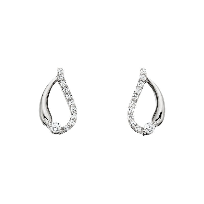 Diamond Teardrop Earrings 150-1155