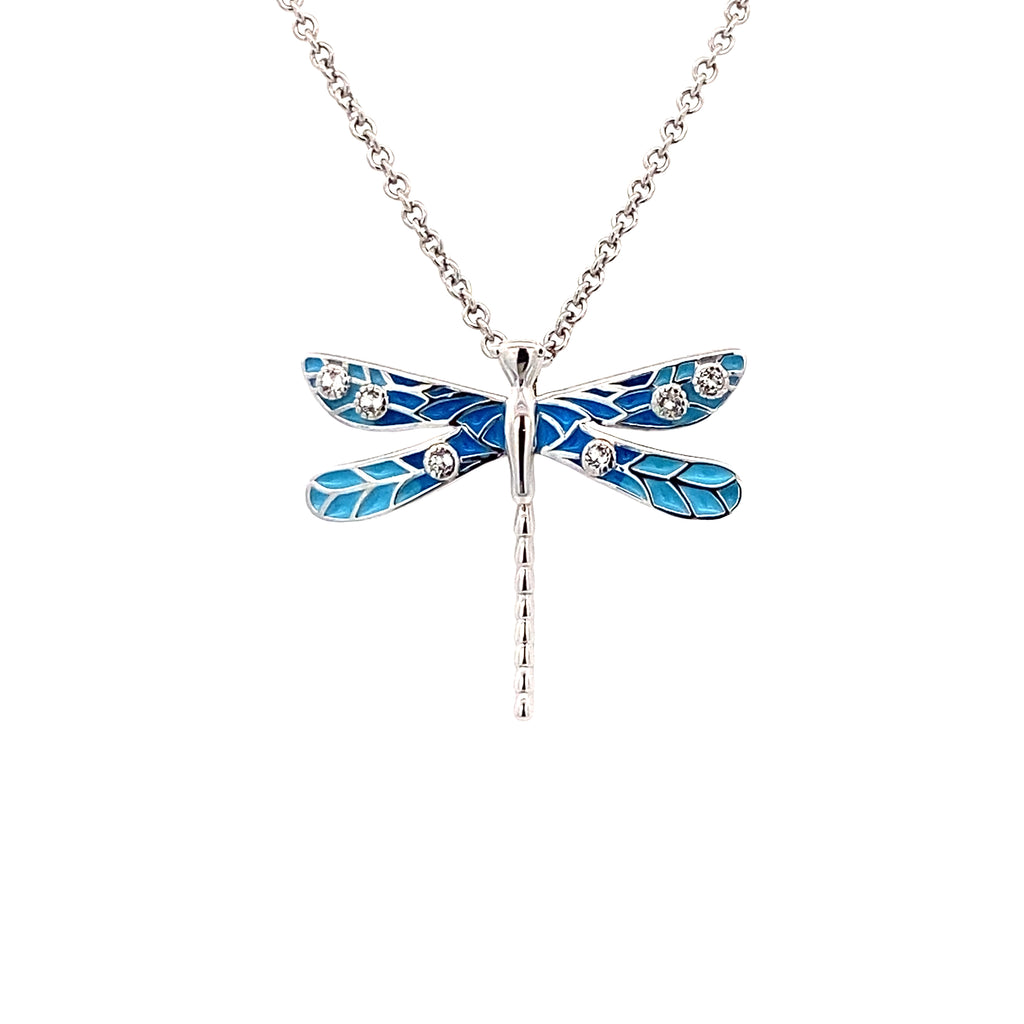 Vibrant Dragonfly Necklace 653-607