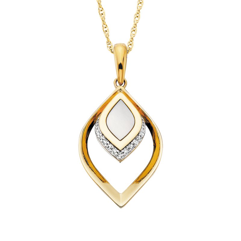 Beautiful Mother of Pearl Teardrop Pendant 653-551