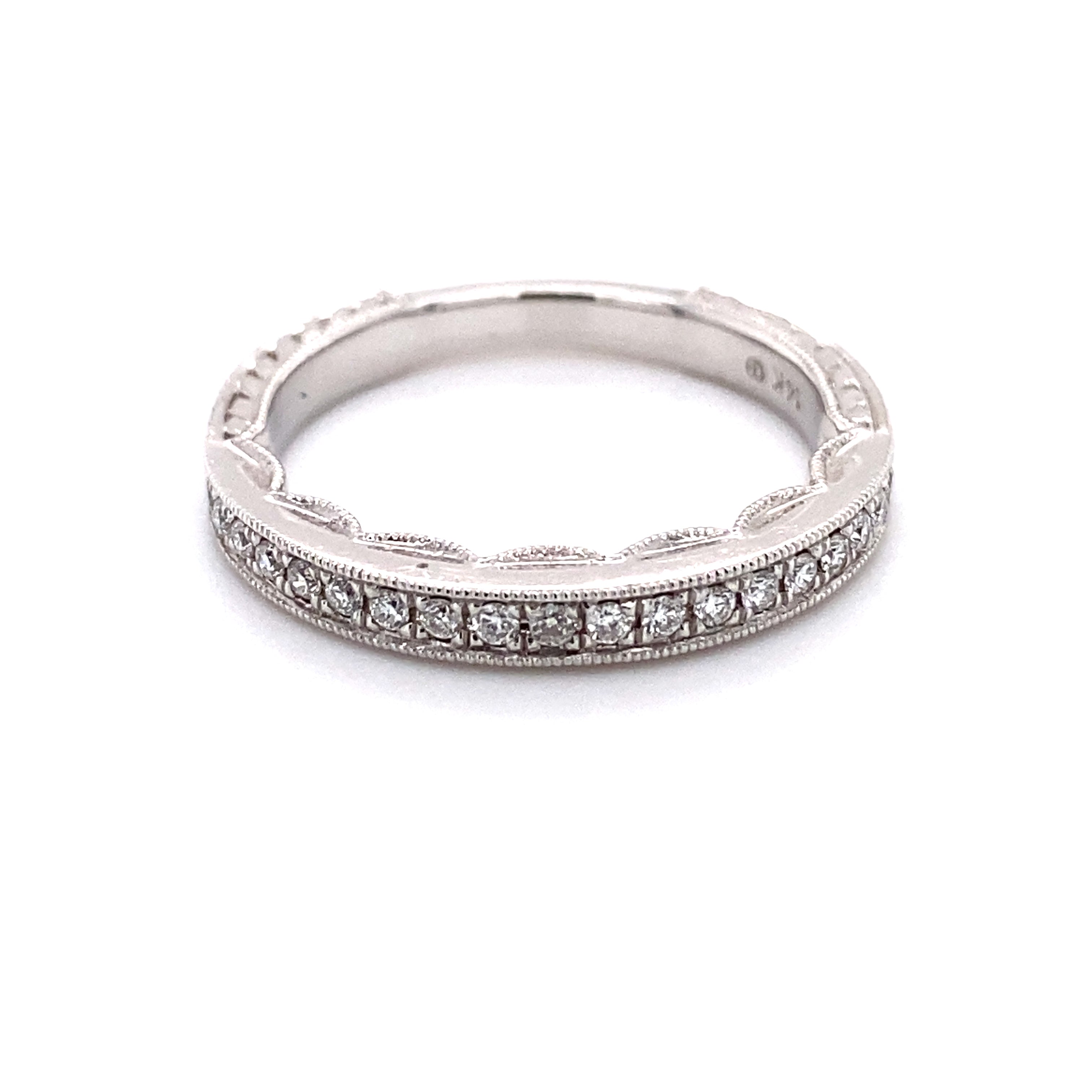 Satin Gypsy 14k White Gold Diamond Anniversary/Wedding Band 120-395
