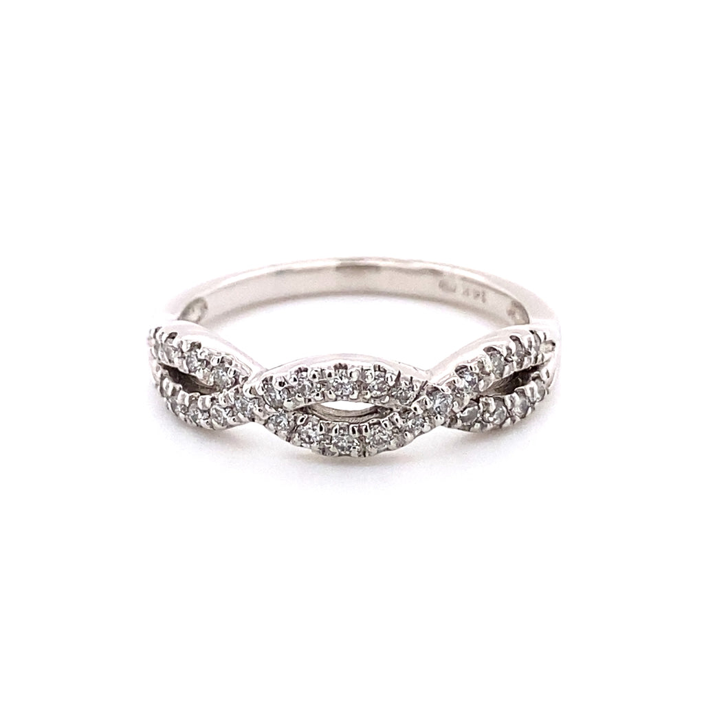 Gypsy 14k White Gold Diamond Anniversary Band 120-424