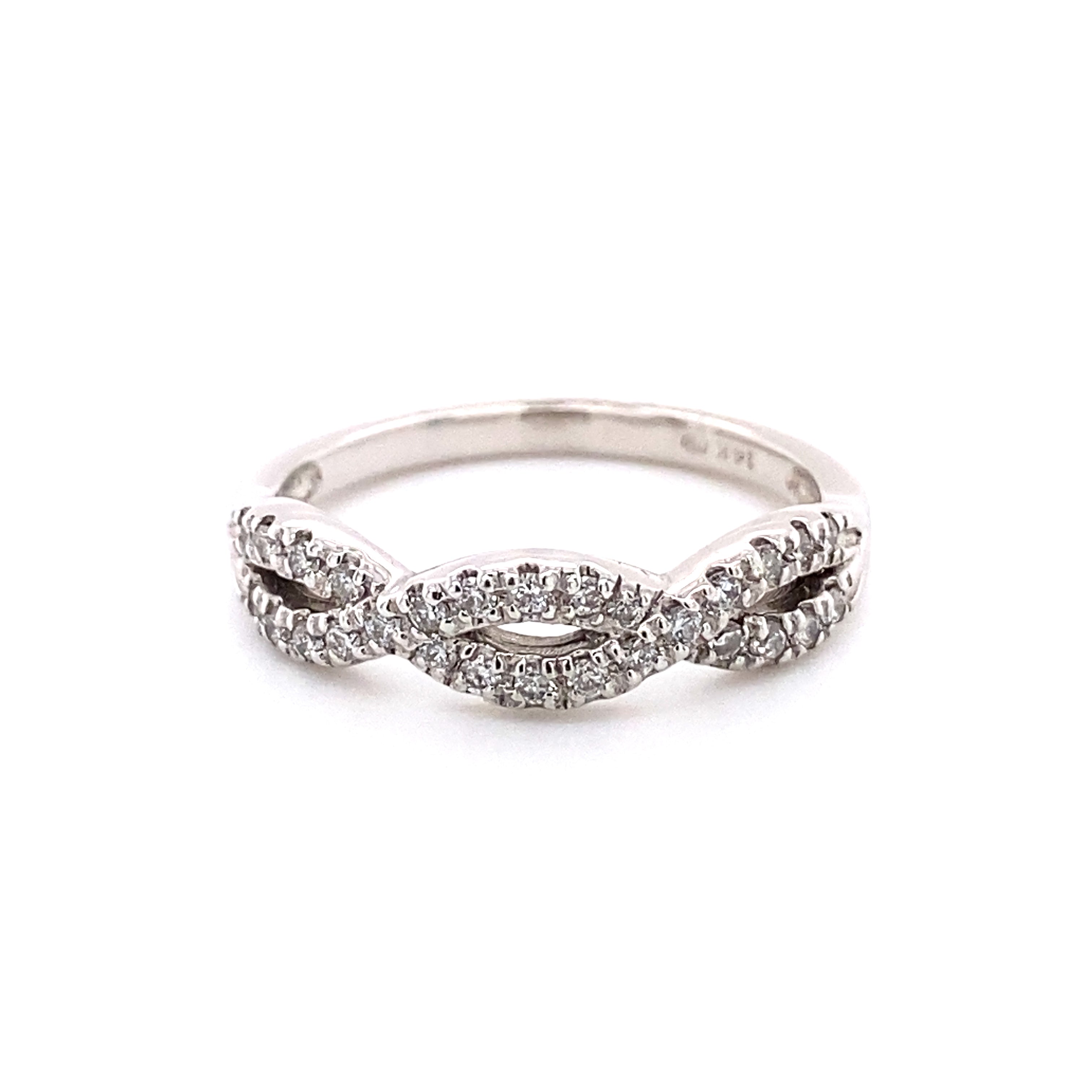 Gypsy 14k White Gold Diamond Anniversary Band 120-424