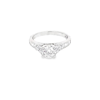 Elegant White Gold (LG) Diamond Engagement Ring 100-773