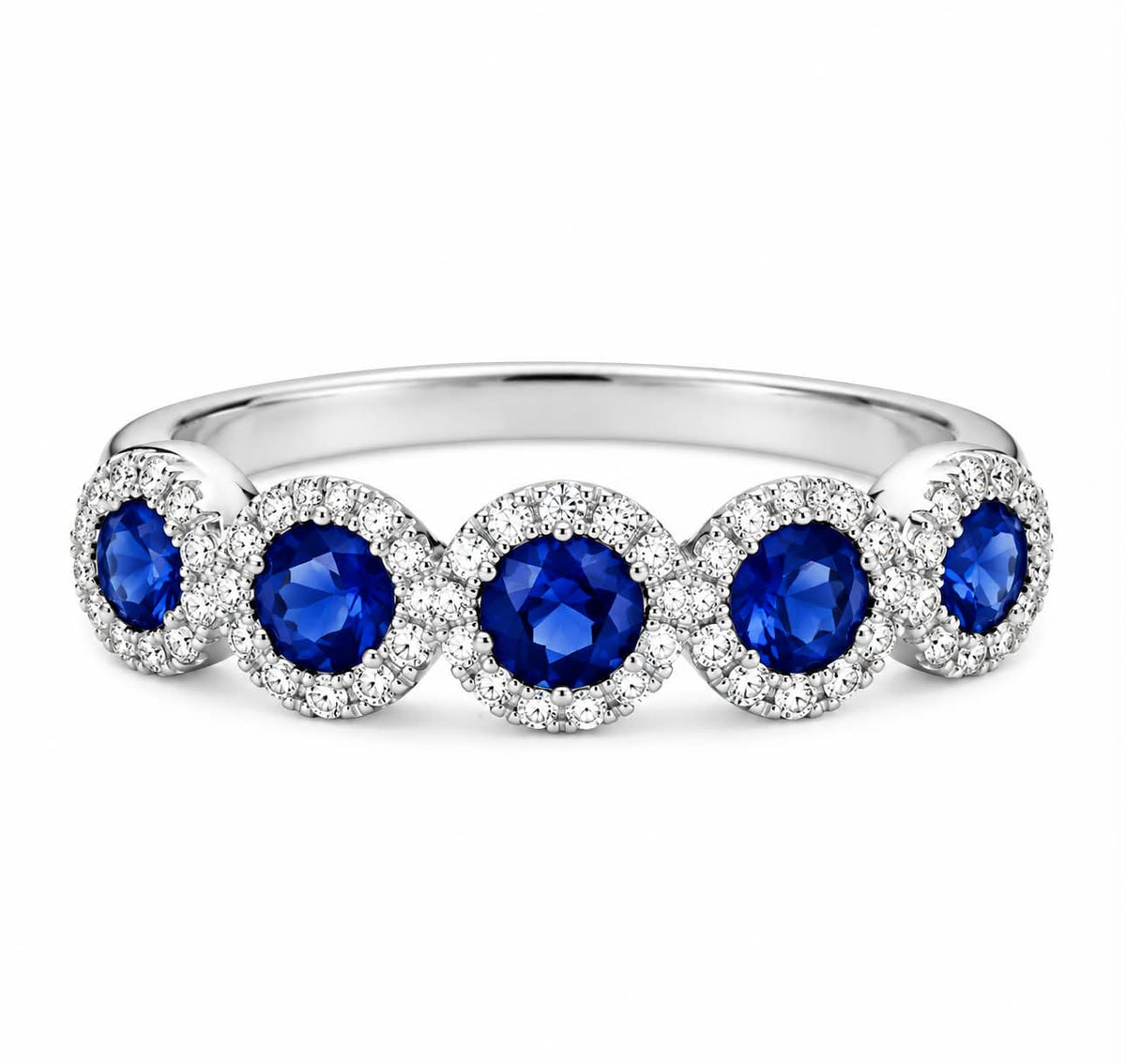Beautiful Sapphire & Diamond Band 200-1382